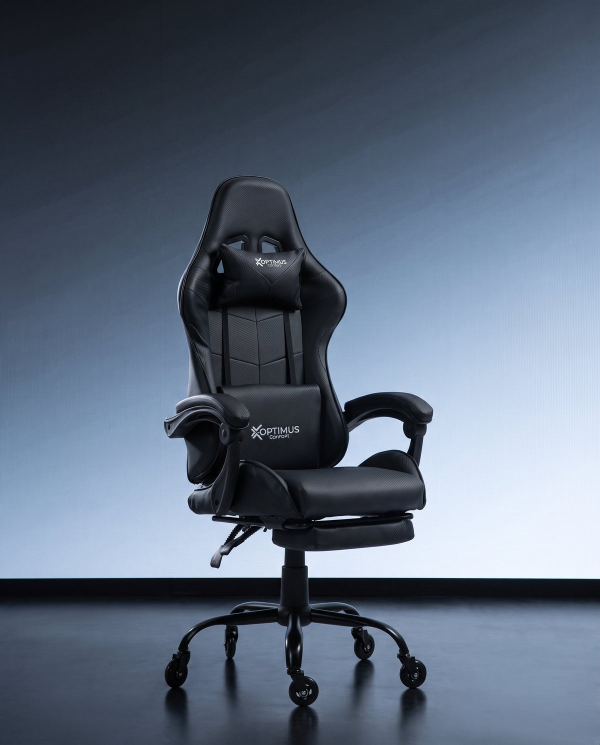 Silla Gamer 1039F Black con reposapiés y ruedas en silicona · set-2k · 02-1039f-pro-black-02-armonia.jpg