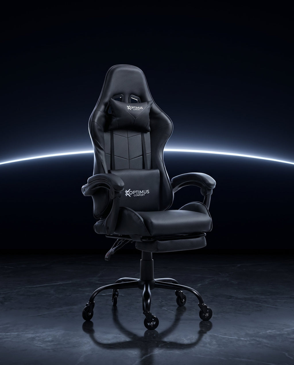 Silla Gamer 1039F Black con reposapiés y ruedas en silicona · set-2k · 03-1039f-pro-black-02-contraste.jpg