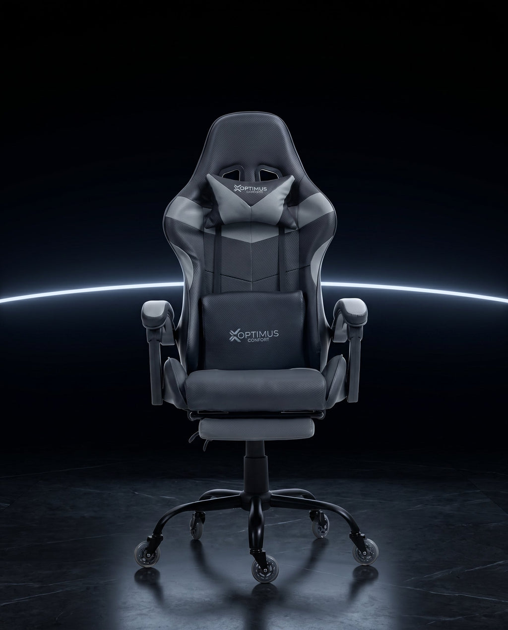 Silla Gamer 1039F Grey con reposapiés y ruedas en silicona · set-2k · 09-1039f-pro-grey-01-contraste.jpg