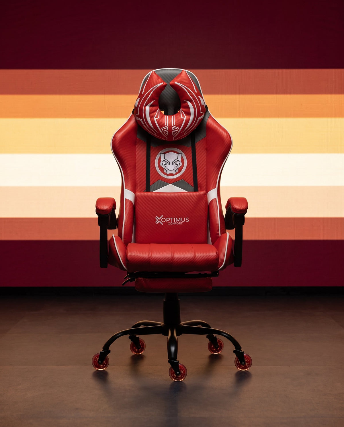 Silla Gamer Marvel-1039F Red con reposapiés y ruedas en silicona. · set-2k · 100-marvel-1039f-red-01-armonia.jpg