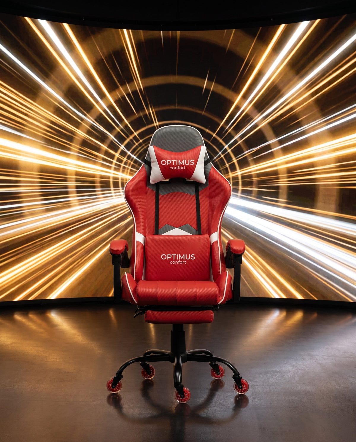 Silla Gamer Marvel-1039F Red con reposapiés y ruedas en silicona. · set-2k · 101-marvel-1039f-red-01-contraste.jpg