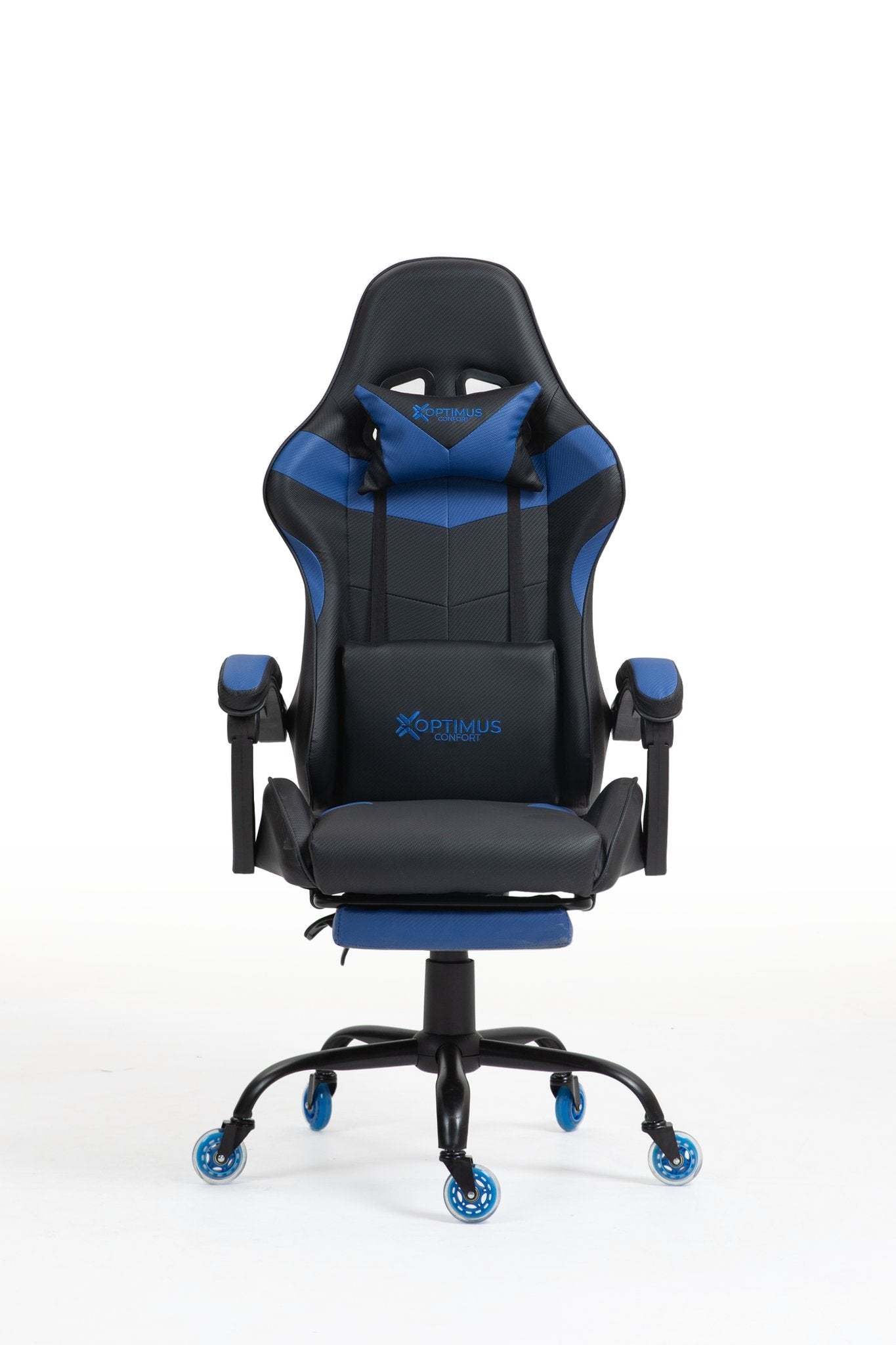 Silla Gamer 1039F Blue con reposapiés y ruedas en silicona · white-v5-norm · 1039f-pro-blue-01.jpg