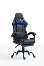 Silla Gamer 1039F Blue con reposapiés y ruedas en silicona · white-v5-norm · 1039f-pro-blue-02.jpg