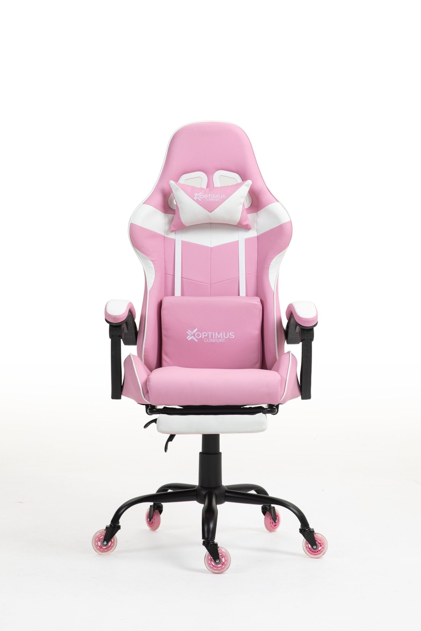 Silla Gamer 1039F Pink con reposapiés y ruedas en silicona · white-v5-norm · 1039f-pro-pink-01.jpg