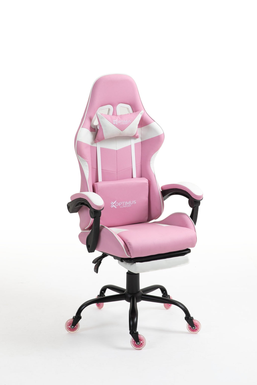 Silla Gamer 1039F Pink con reposapiés y ruedas en silicona · white-v5-norm · 1039f-pro-pink-02.jpg