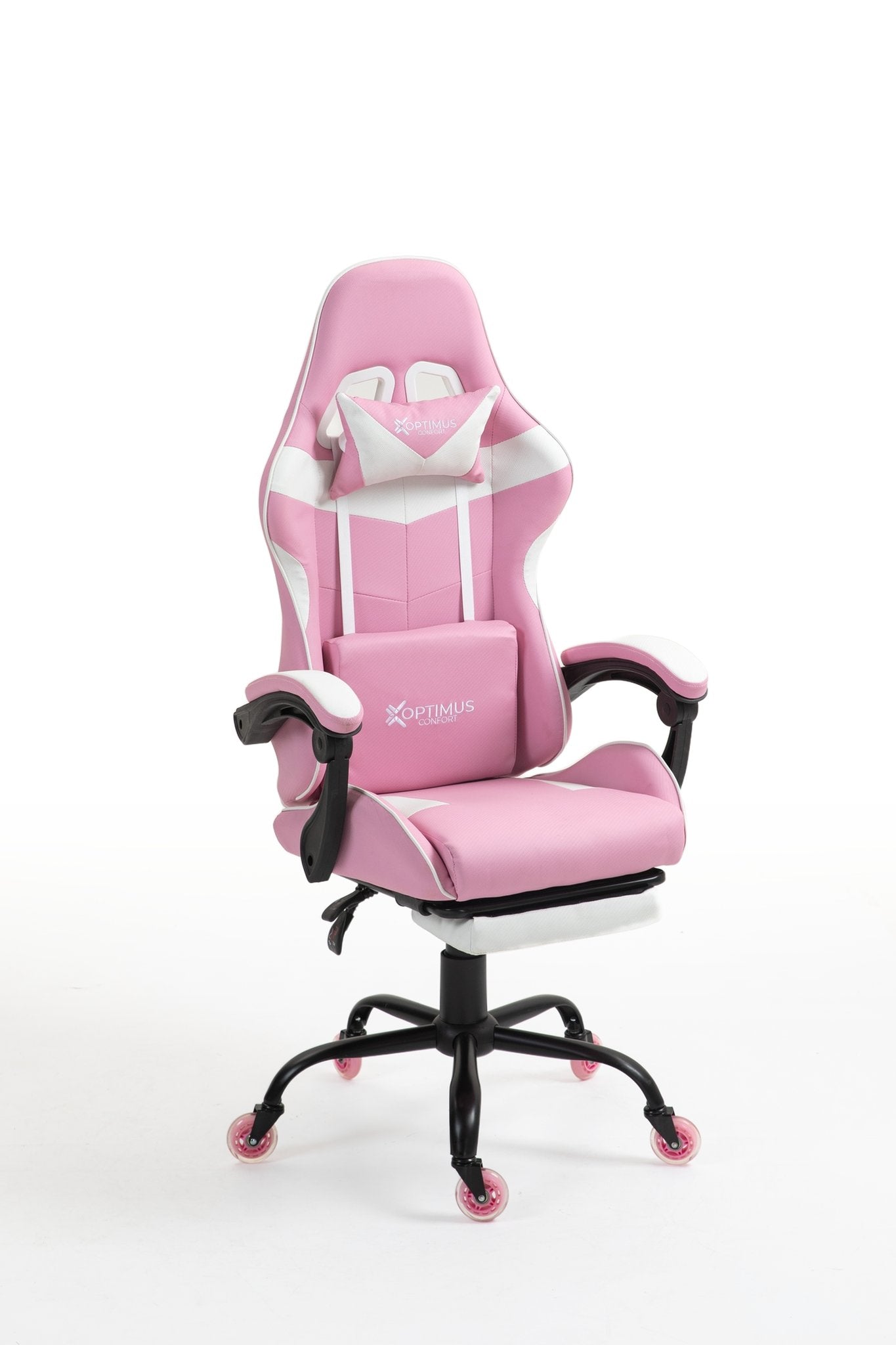 Silla Gamer 1039F Pink con reposapiés y ruedas en silicona · white-v5-norm · 1039f-pro-pink-02.jpg