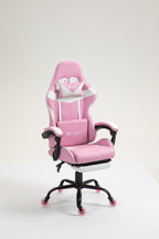 Silla Gamer 1039F Pink con reposapiés y ruedas en silicona · named · 1039f-pro-pink-02.jpg