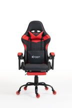 Silla Gamer 1039F Red con reposapiés y ruedas en silicona · white-v5-norm · 1039f-pro-red-01.jpg