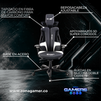 Silla Gamer Legacy Super Ergonomica White