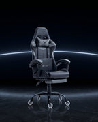 Silla Gamer 1039F Grey con reposapiés y ruedas en silicona · set-2k · 11-1039f-pro-grey-02-contraste.jpg