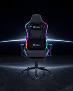 Silla gamer ULTIMATE Black con luces RGB + reposapiés y ruedas en silicona · set-2k · 113-ultimate-black-01-contraste.jpg