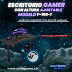 Escritorio Gamer Y-100-1 Con altura ajustable