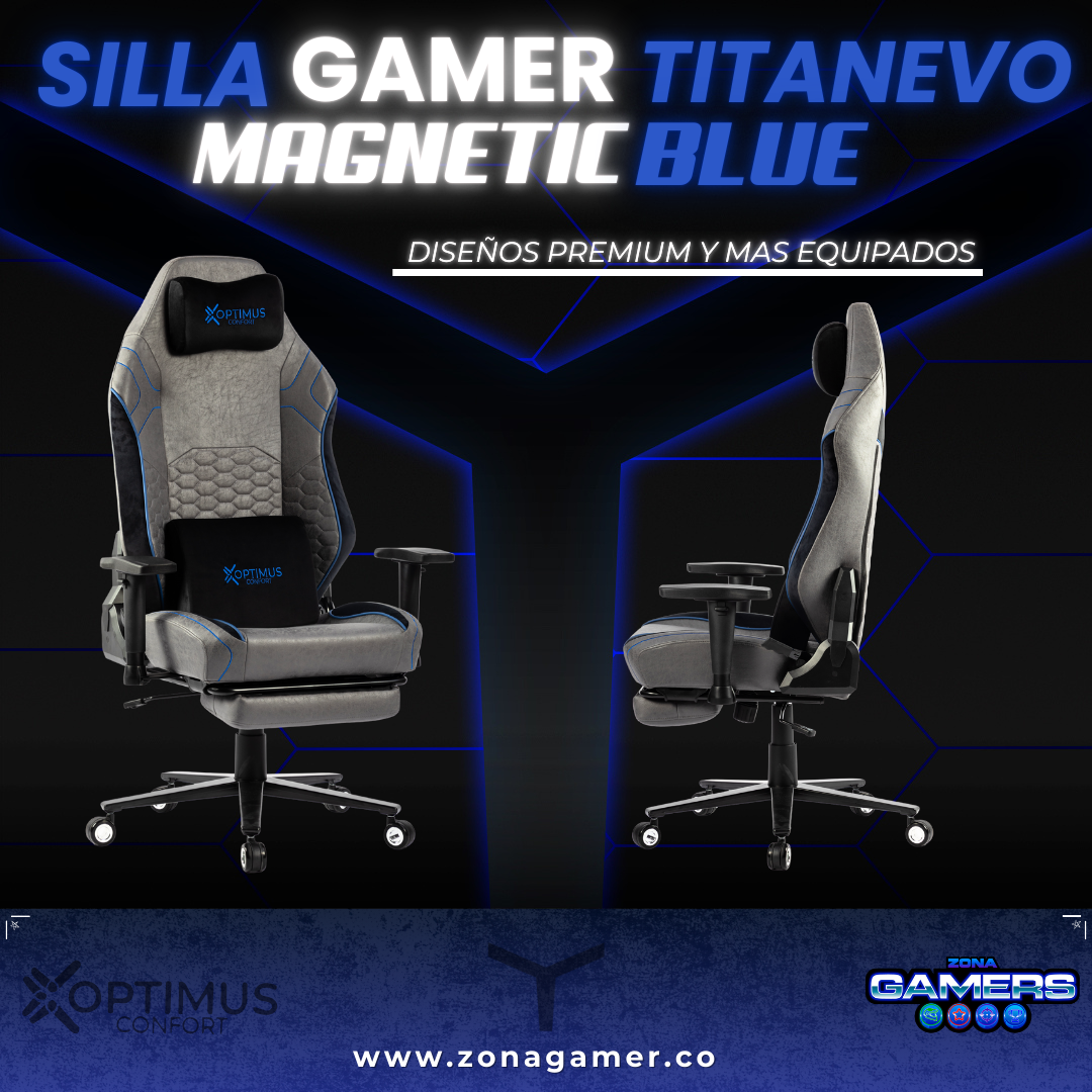 Silla Gamer TitanEvo Magnetic Blue