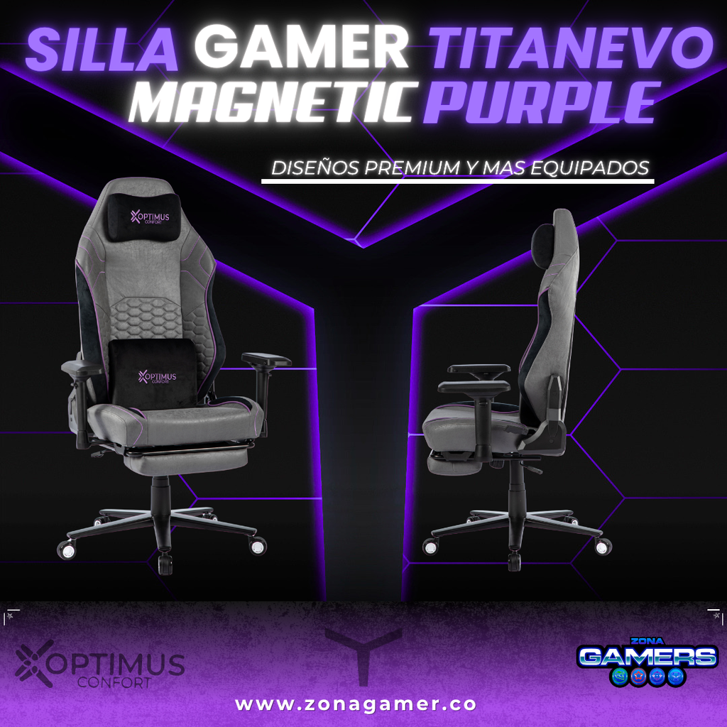 Silla Gamer TitanEvo Magnetic Purple.