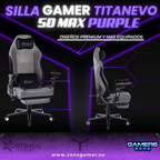 Silla Gamer TITANEVO 5D MAX Purple