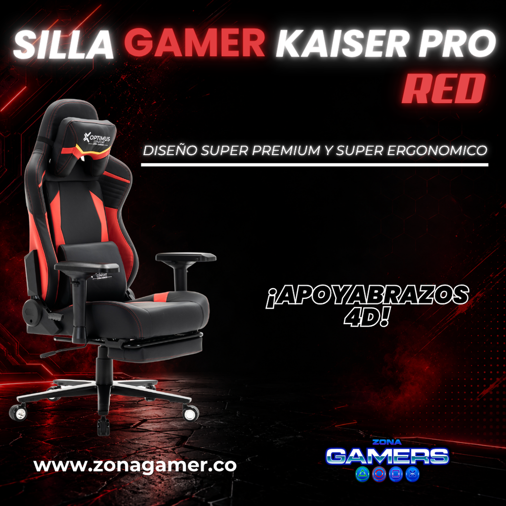 Silla Gamer Kaiser PRO Red