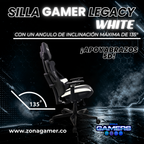 Silla Gamer Legacy Super Ergonomica White