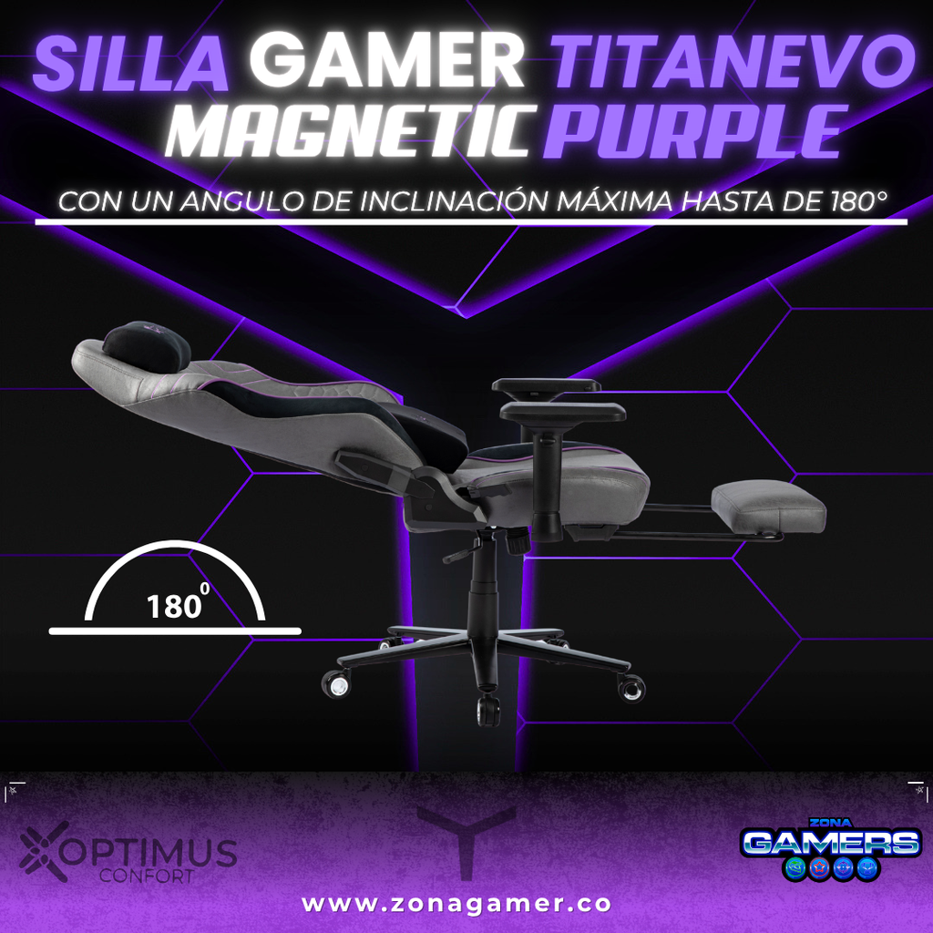 Silla Gamer TitanEvo Magnetic Purple.