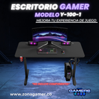Escritorio Gamer Y-100-1 Con altura ajustable