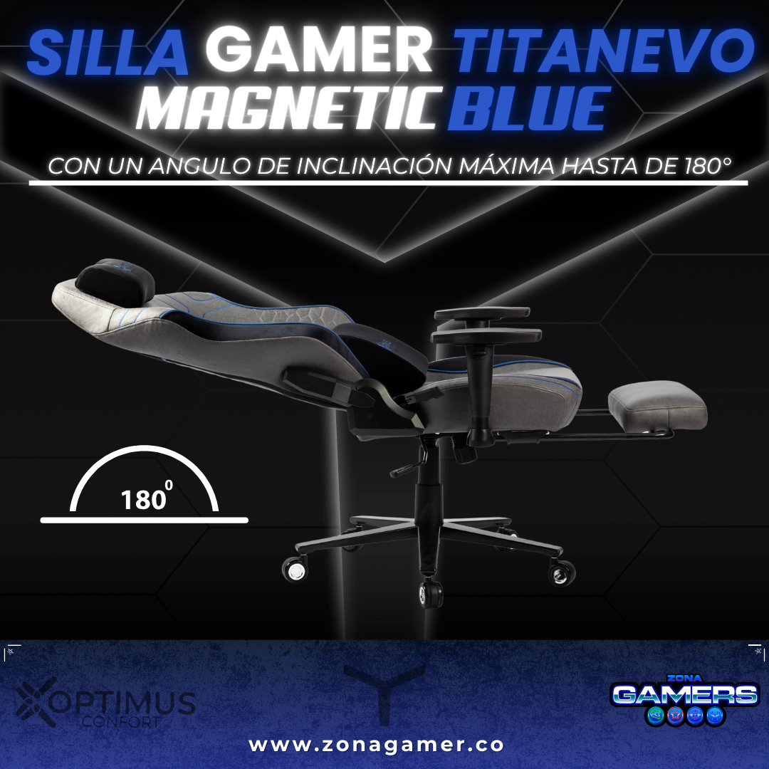 Silla Gamer TitanEvo Magnetic Blue