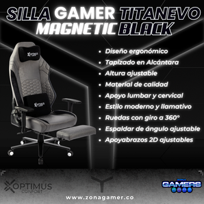 Silla Gamer TitanEvo Magnetic Black