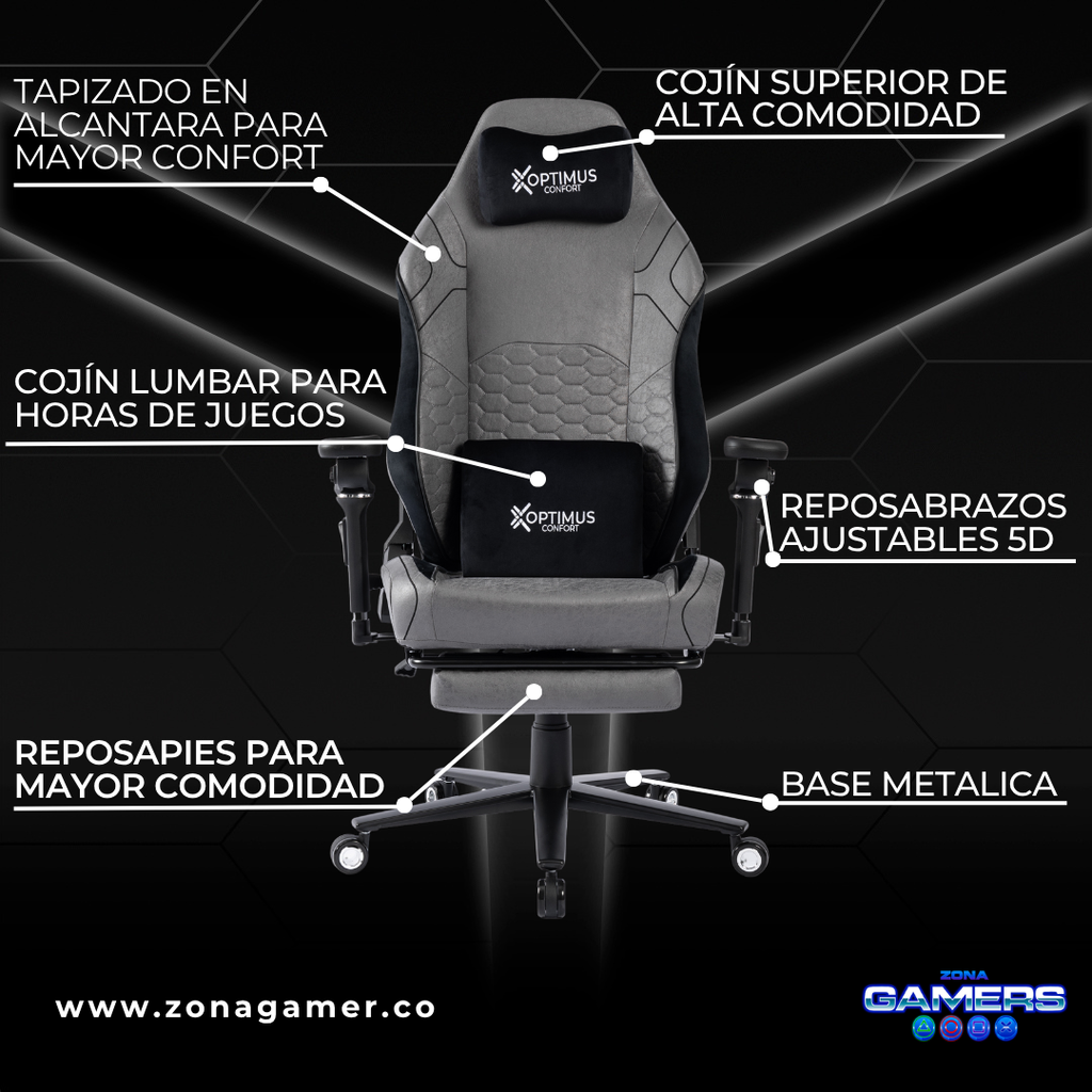 Silla Gamer TITANEVO 5D MAX Black