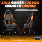 Silla Gamer Evo Pro Magnetic Orange