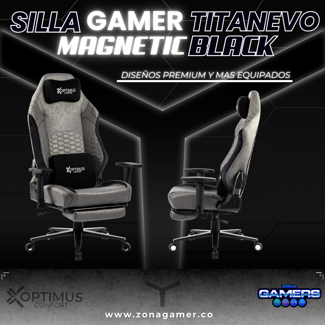 Silla Gamer TitanEvo Magnetic Black