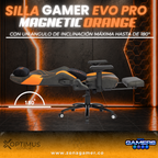 Silla Gamer Evo Pro Magnetic Orange