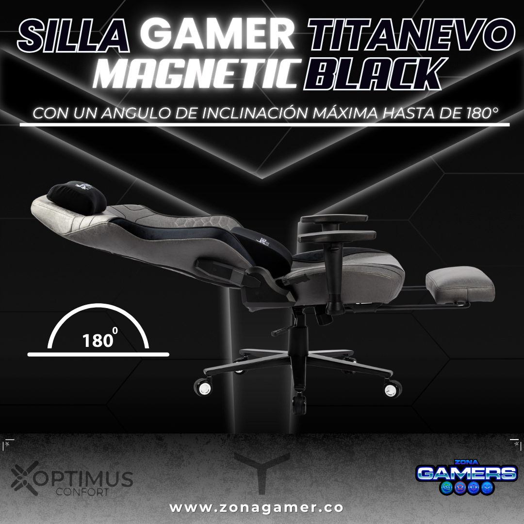 Silla Gamer TitanEvo Magnetic Black