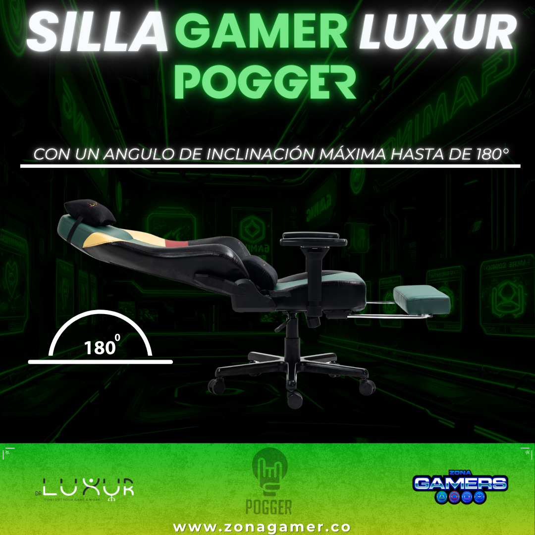 Silla Gamer Luxur Edición Limitada Modelo SAH-0023 Pogger