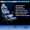 Silla Gamer Luxur Edición Limitada Modelo Colossus SAH-0014 Blue