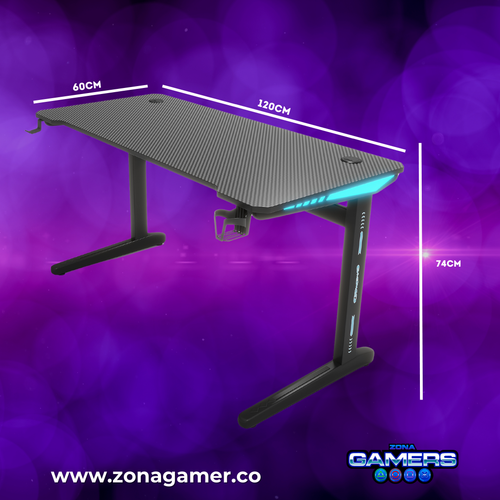 Escritorio Gamer D-2106 Con luces RGB