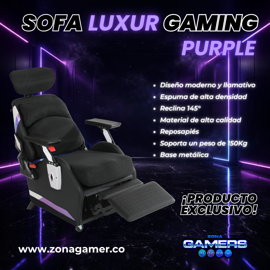 Sofá Gaming Luxur Purple
