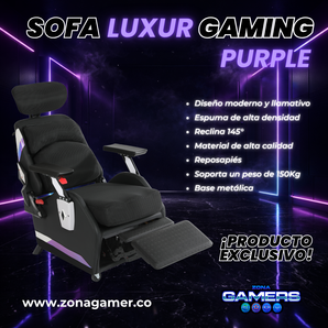Sofá Gaming Luxur Purple