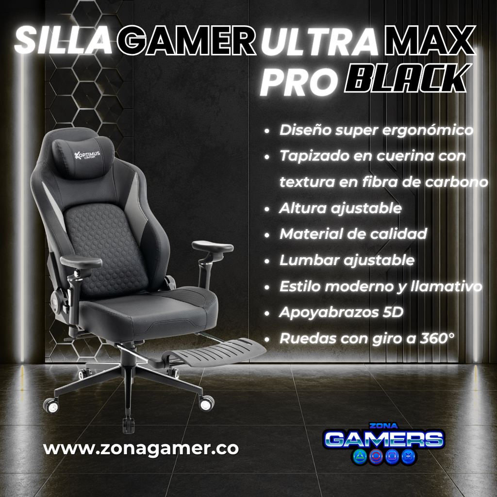 Silla Gamer Ultra Max Pro Black