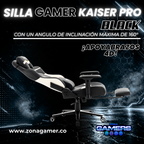 Silla Gamer Kaiser PRO Black