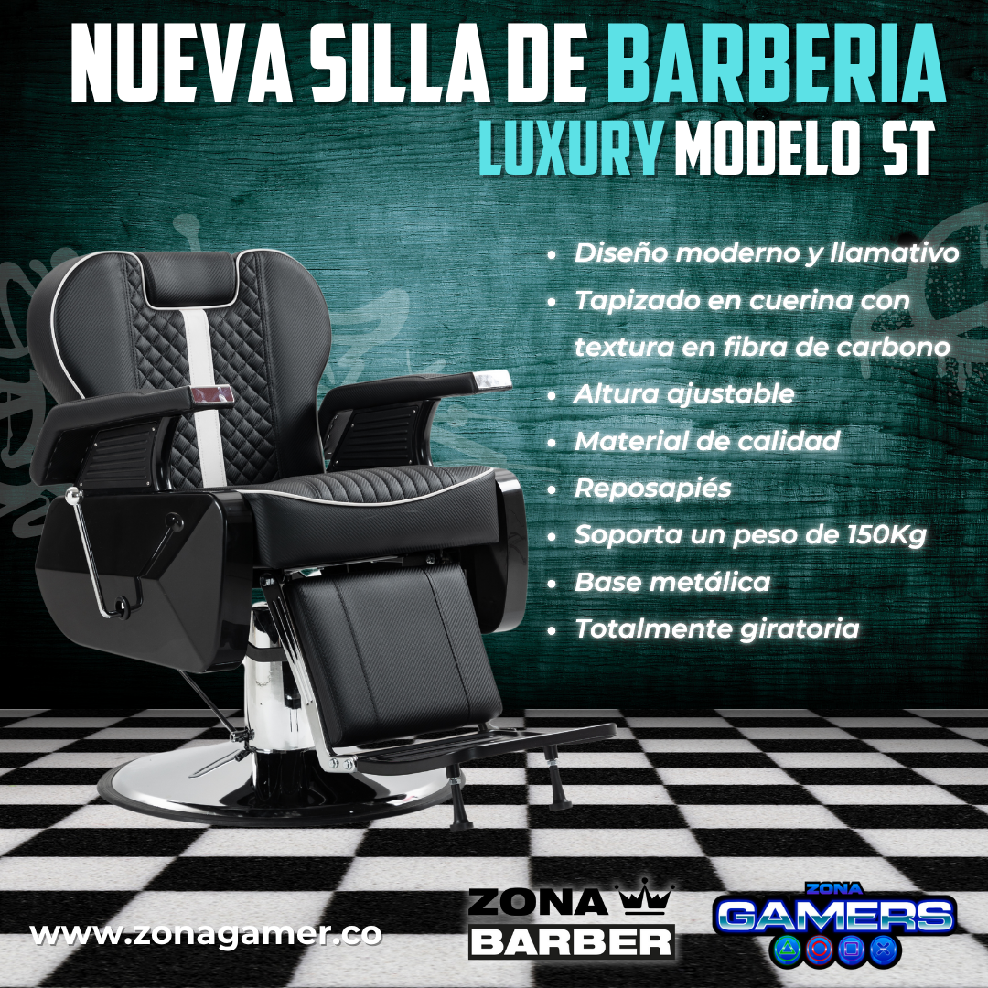 Silla de Barberia ST-Luxury