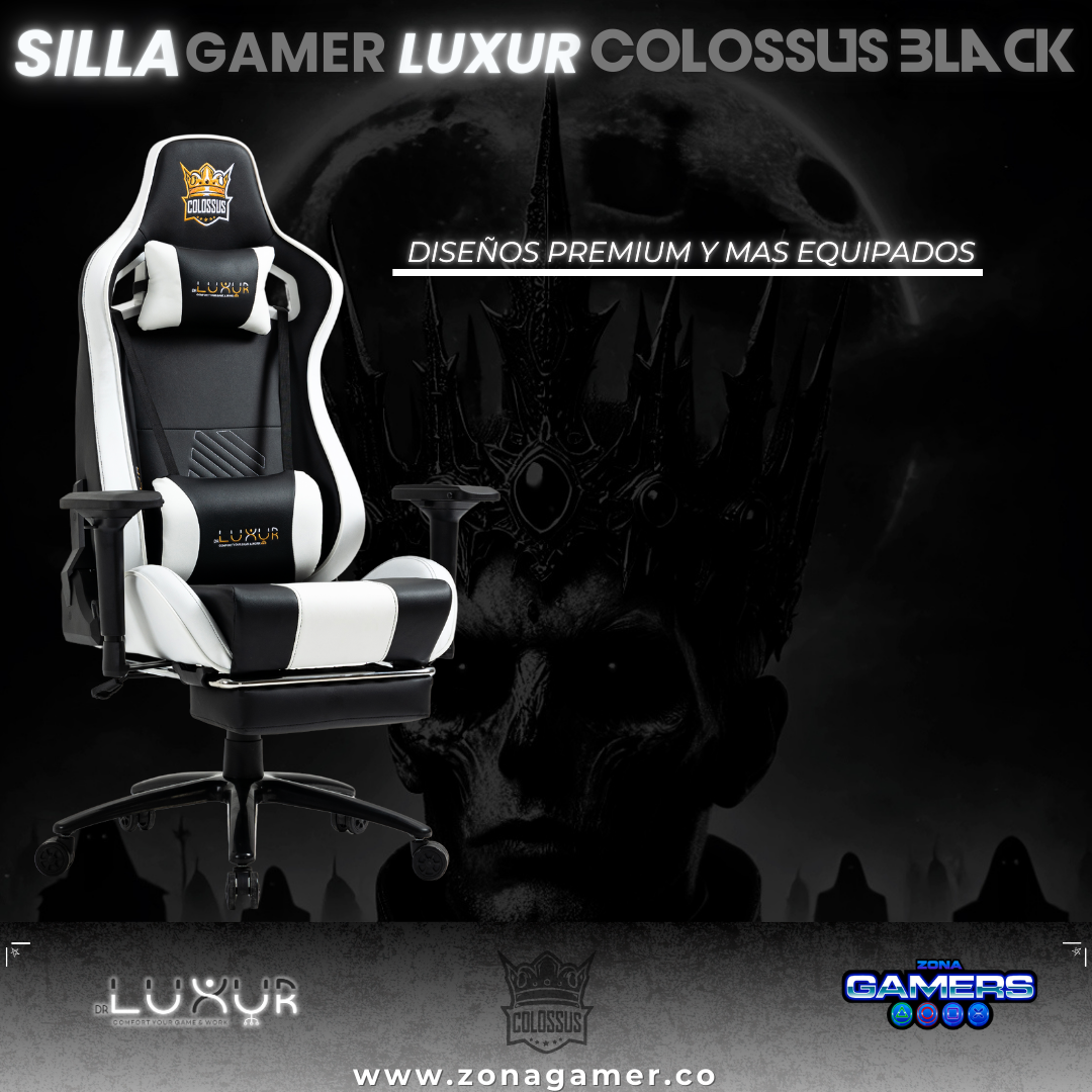 Silla Gamer Luxur Edición Limitada Modelo Colossus SAH-0014 Black