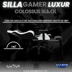 Silla Gamer Luxur Edición Limitada Modelo Colossus SAH-0014 Black