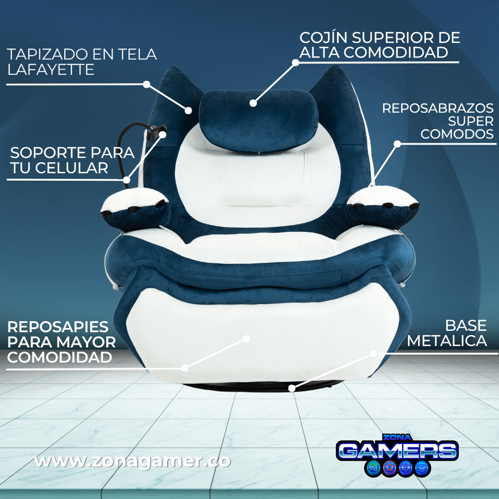 Sofá Gaming Claws Blue