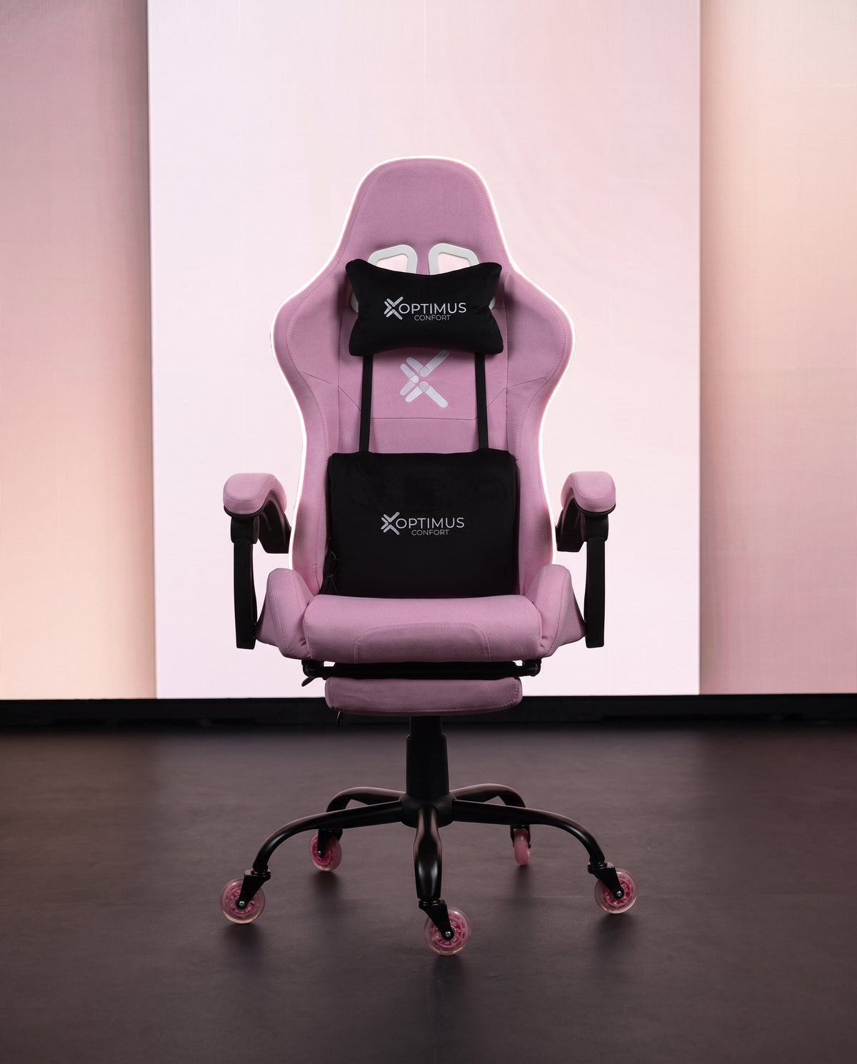 Silla Gamer CO-1039F Rosa, con tapizado en tela, reposapiés y ruedas en silicona · set-2k · 33-co-1039f-pink-01-contraste.jpg