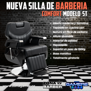 Silla de Barberia ST-COMFORT