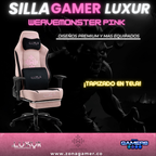 Silla Gamer Luxur Edición Limitada Modelo Weavemonster SAH-0019 Pink