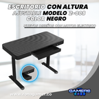 Escritorio Z-008 color negro con motor eléctrico