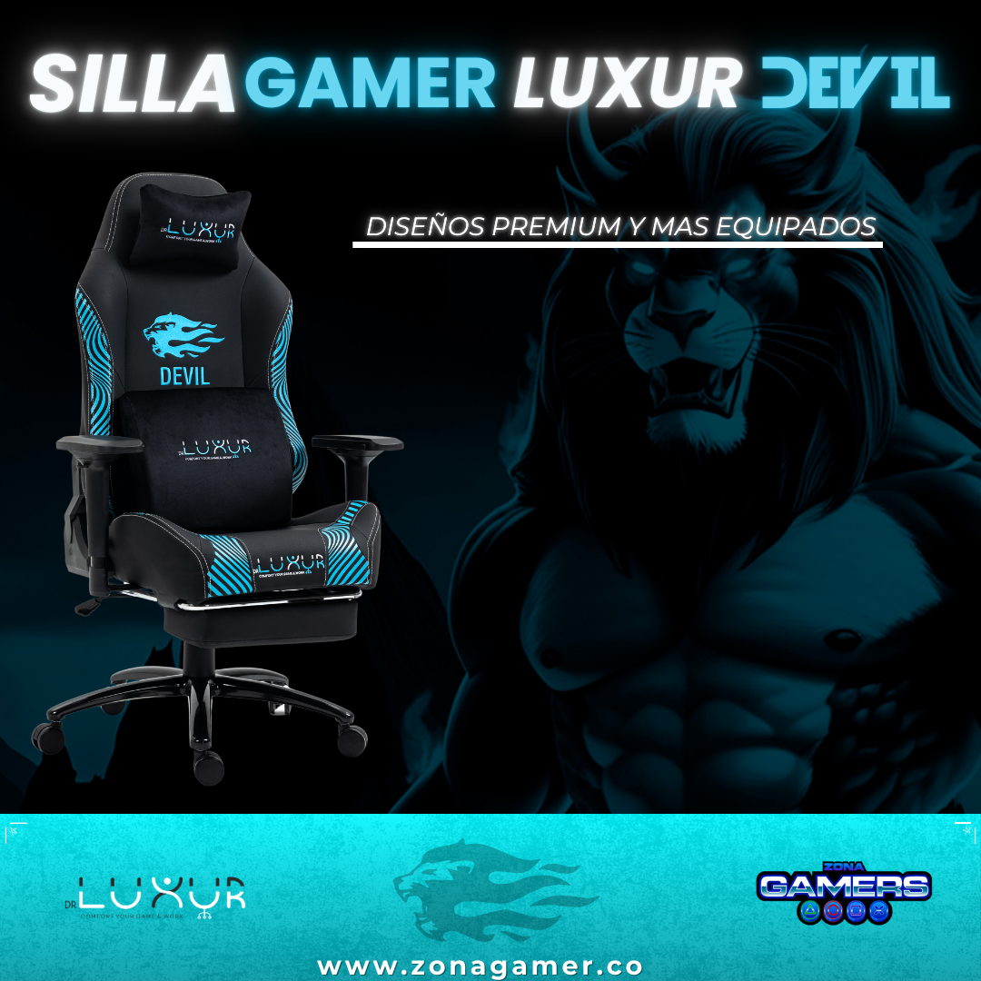 Silla Gamer Luxur Edición Limitada Modelo SAH-0020 Devil