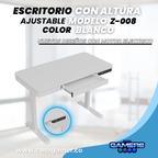 Escritorio Z-008 color blanco con motor eléctrico