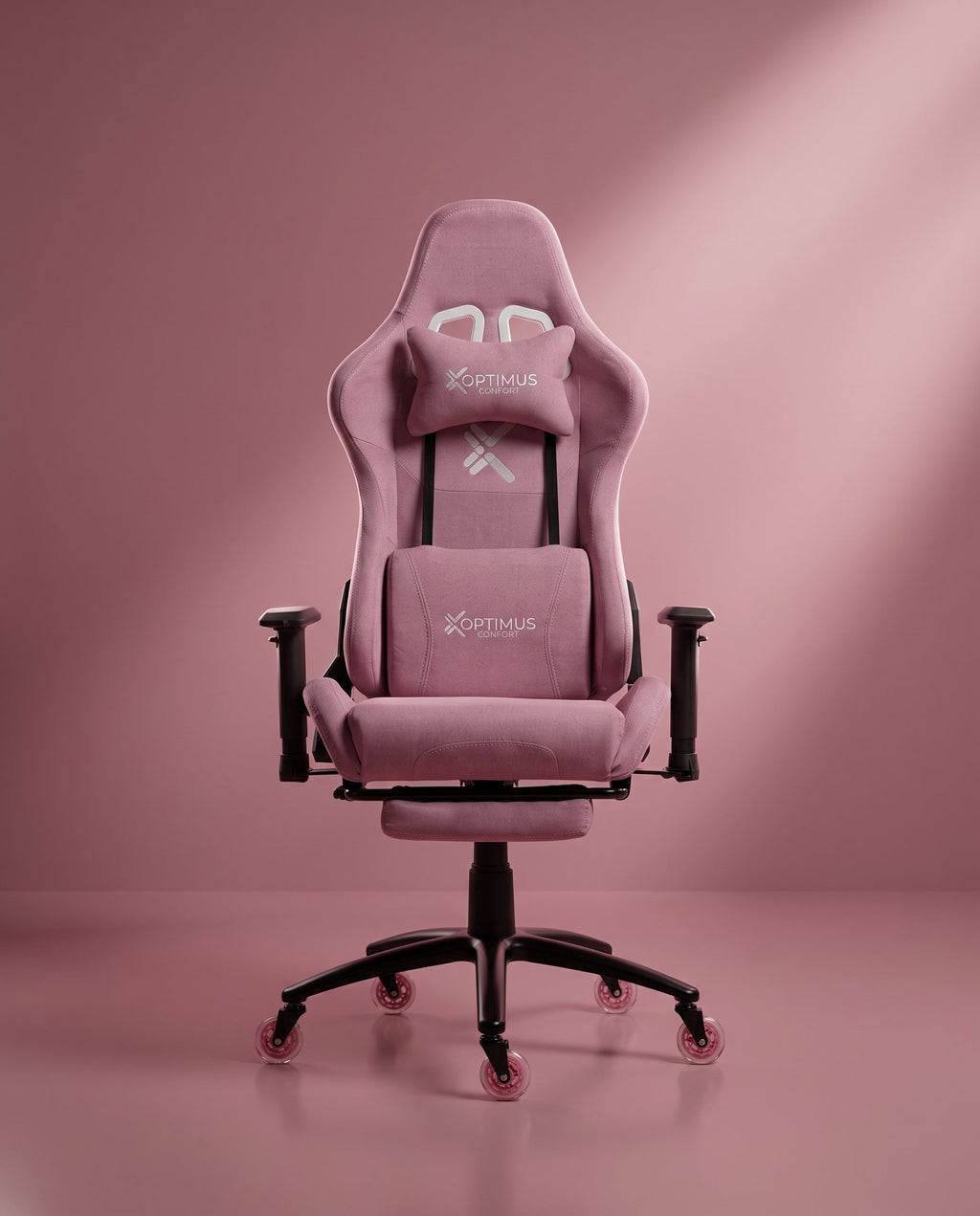 Silla Gamer CO-1102F Pink, tapizada en tela con reposapiés y ruedas en silicona · set-2k · 44-co-1102f-pink-01-armonia.jpg