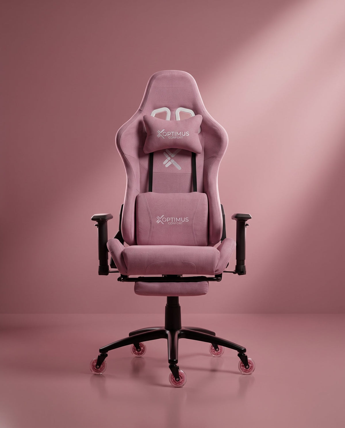 Silla Gamer CO-1102F Pink, tapizada en tela con reposapiés y ruedas en silicona · set-2k · 44-co-1102f-pink-01-armonia.jpg