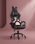 Silla Gamer Cat-1039F + RGB Black-Pink con reposapiés y ruedas en silicona. · set-2k · 46-cat-1039f-black-pink-02-armonia.jpg
